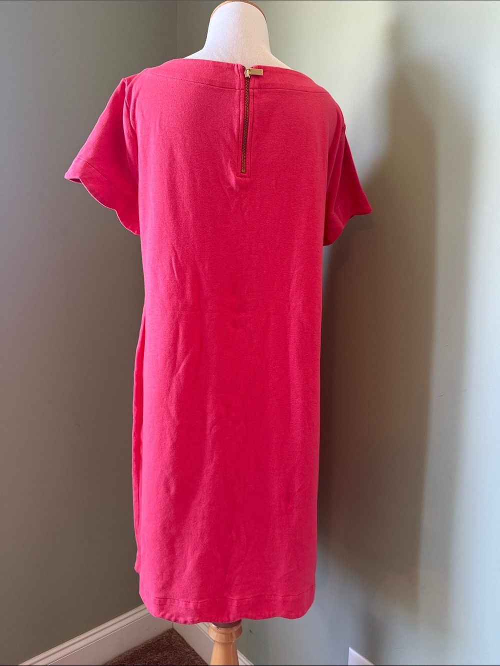 Talbots pink dress 100% cotton size large - Picture 5 of 8